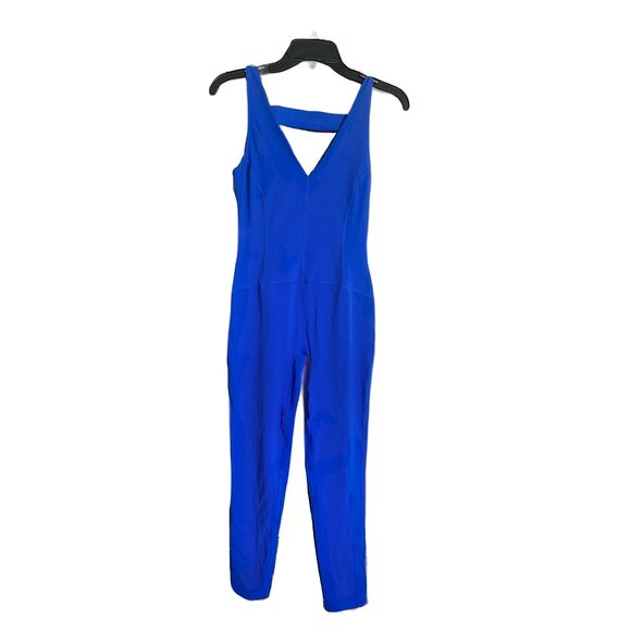 Free People Movement Never Better Jumpsuit Size Large Cobalt Blue NWOT - Picture 4 of 7